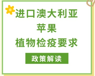 政策解读 | 海关总署关于进口澳大利亚鲜食苹果植物检疫要求